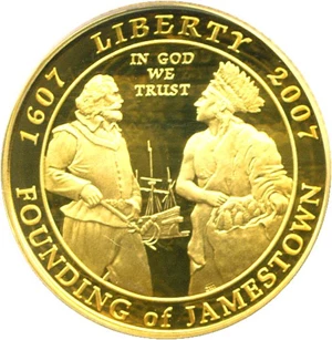 image for: 2007-W $5 Jamestown PCGS Proof 69 DCameo