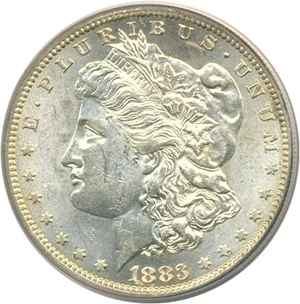 image for: 1883-S $1 PCGS AU58