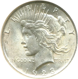image for: 1923 $1 NGC Brilliant Uncirculated