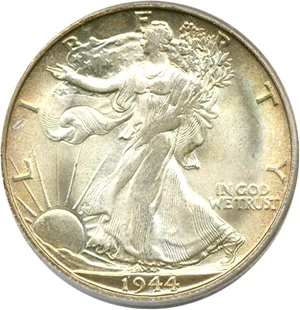 image for: 1944-S 50c PCGS MS65