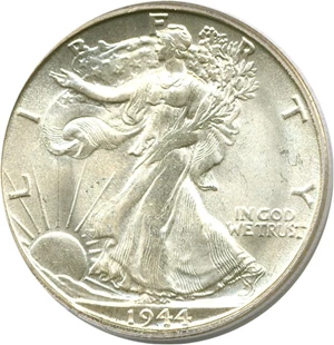 image for: 1944-S 50c PCGS MS65
