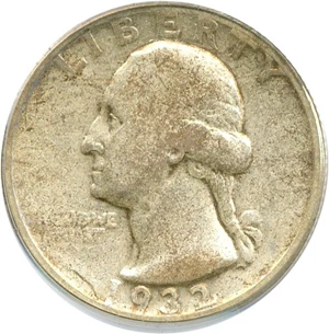 image for: 1932-D 25c PCGS F12