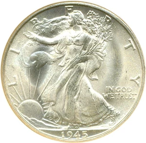image for: 1945-S 50c NGC MS65