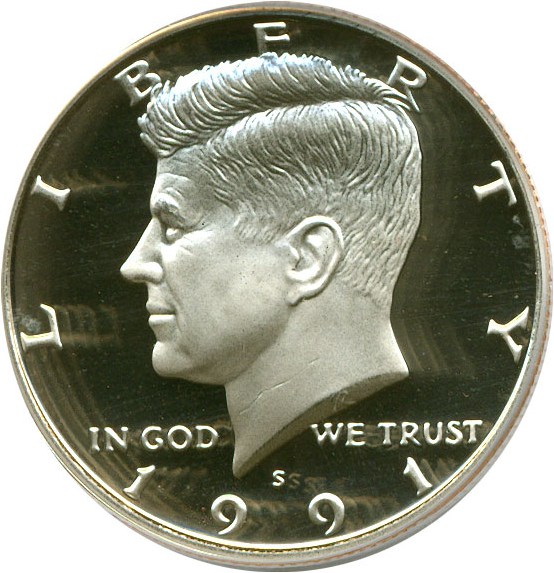 image for: 1991-S 50c  PCGS Proof 67 DCameo