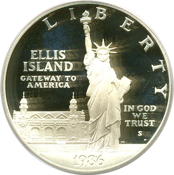 image for: 1986-S $1 Statue Liberty PCGS Proof 68 DCameo