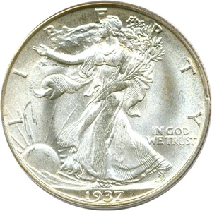 image for: 1937-S 50c PCGS MS65