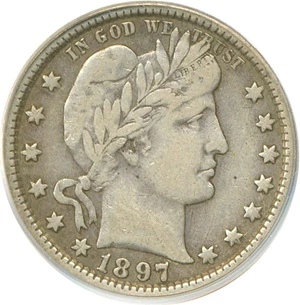 image for: 1897-O 25c PCGS VF30