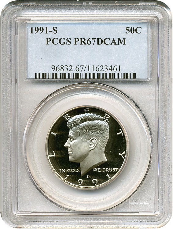 image for: 1991-S 50c  PCGS Proof 67 DCameo