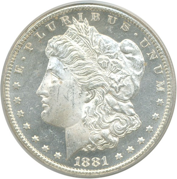 image for: 1881-CC $1  PCGS MS63 PL