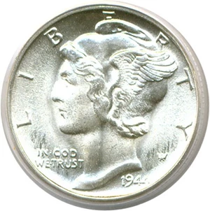 image for: 1944 10c PCGS MS66
