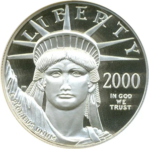 image for: 2000-W $100 Platinum Eagle NGC Proof 69 UCameo