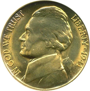 image for: 1941-D 5c NGC MS67