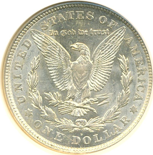 image for: Hot 50 VAM: 1921-D $1 Morgan  VAM 1B  Capped R NGC AU58