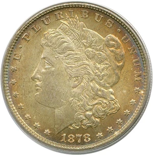 image for: 1878 7TF $1 Rev.'79 PCGS MS64