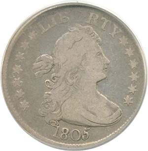 image for: 1805 25c PCGS F15