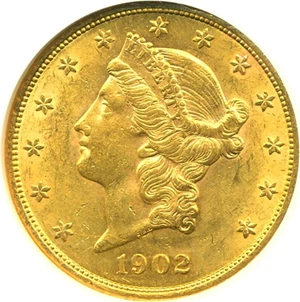 image for: 1902 $20 NGC MS60
