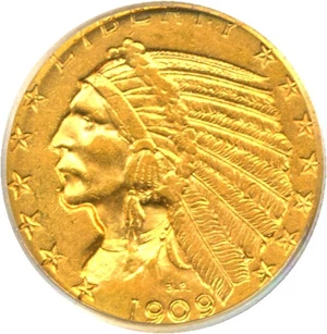 image for: 1909-S $5 PCGS AU55