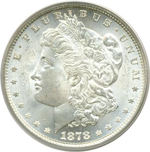 image for: 1878 7TF $1 Rev.'79 PCGS MS65