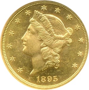 image for: 1895 $20 NGC MS62
