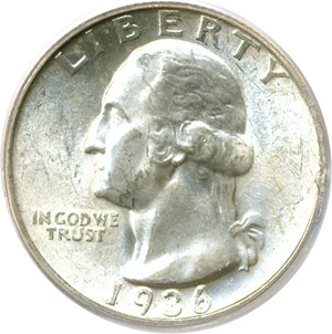 image for: 1936 25c PCGS MS65