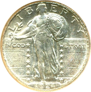 image for: 1924-D 25c NGC MS66