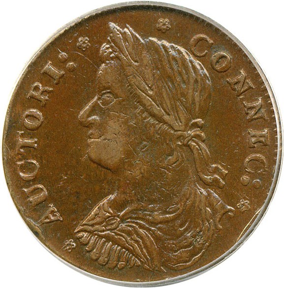 image for: 1787 Connecticut Draped Bust Left PCGS AU53 BN