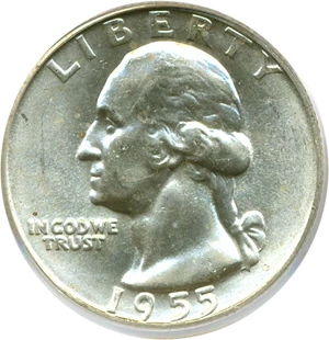 image for: 1955-D 25c PCGS MS64