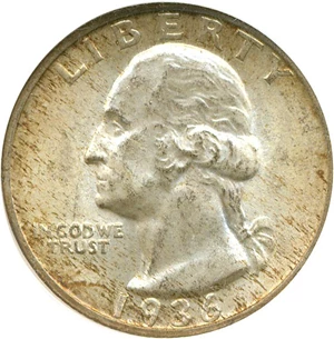 image for: 1936 25c NGC MS65