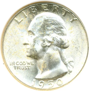 image for: 1950-S 25c NGC MS65