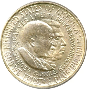 image for: 1951-S 50c Wash-Carver PCGS MS65