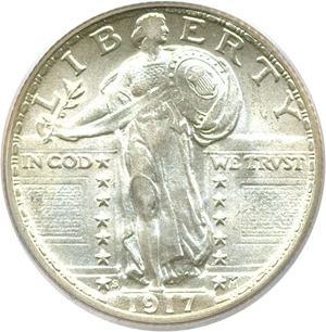 image for: 1917-S 25c Ty.2 PCGS MS64