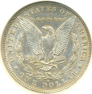 image for: Top 100 VAM: 1891-O $1 VAM 1A Clashed E NGC AU55