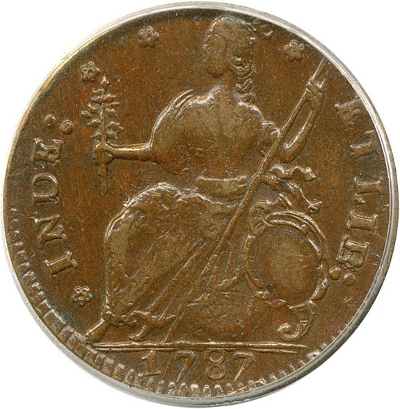 image for: 1787 Connecticut Draped Bust Left PCGS AU53 BN