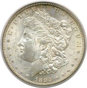 image for: 1894-S $1 PCGS MS63