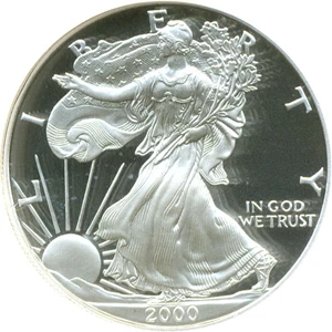 image for: 2000-P $1 Silver Eagle NGC Proof 69 UCameo