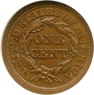 image for: 1846 1c Medium Date NGC MS64 BN (N-11)