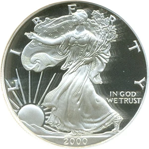 image for: 2000-P $1 Silver Eagle NGC Proof 69 UCameo