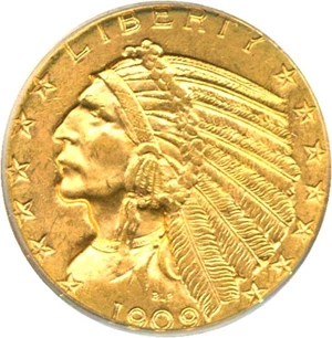 image for: 1909-D $5 PCGS MS64