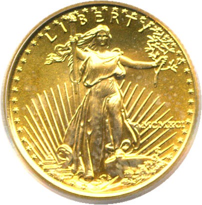 image for: 1991 $5 Gold Eagle PCGS MS68 