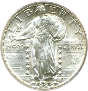 image for: 1929 25c PCGS MS64 FH