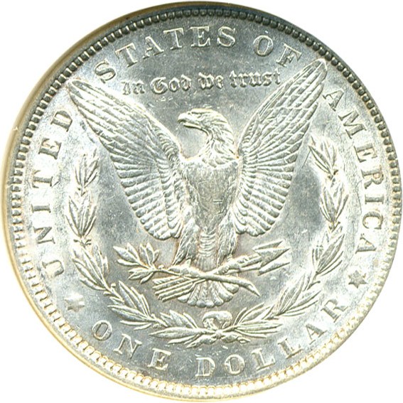 image for: Top 100 VAM: 1889 $1 VAM 22  Bar Wing NGC AU55