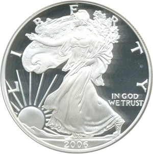 image for: 2006-W $1 Silver Eagle PCGS Proof 69 DCameo