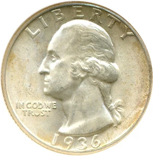 image for: 1936-S 25c NGC MS65
