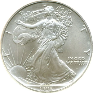 image for: 1993 $1 Silver Eagle NGC MS69