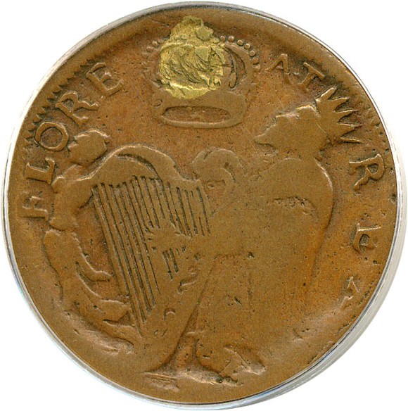 image for: St Patrick 1/2 P New Jersey PCGS VF20 BN