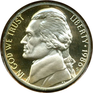 image for: 1986-S 5c ICG Proof 69 DCameo