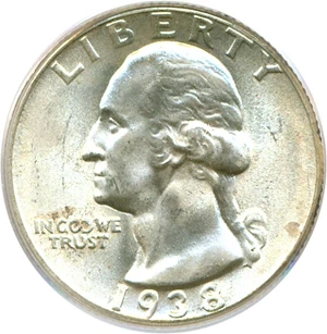 image for: 1938 25c PCGS MS65