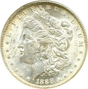 image for: Top 100 VAM: 1888 $1 VAM 11 Doubled Ear ANACS MS60