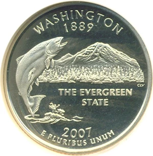 image for: 2007-S 25c Washington NGC Proof 69 UCameo