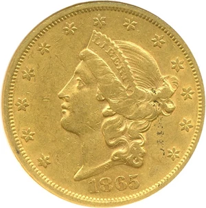 image for: 1865 $20 NGC XF45